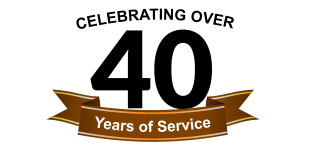 40 Years of Service  Celebrating OVER